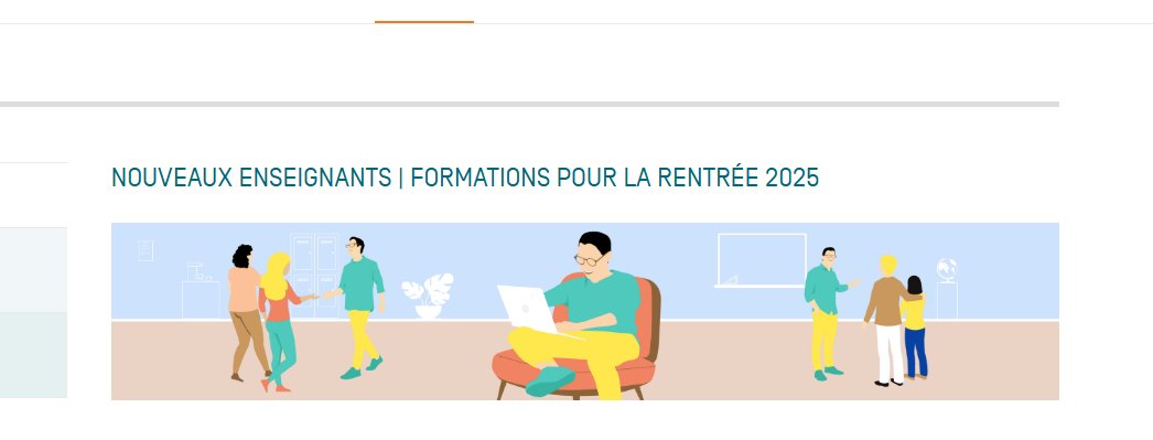💻Avis aux nouveaux enseignants
Webinaires et ateliers en ligne disponibles sur <a href="/reseau_canope/">Réseau Canopé</a> 
Classes multiniveaux, posture et voix ou encore 100% maternelle, une centaine de rendez-vous sont proposés pour accompagner les nouveaux arrivants 📍<a href="/education_gouv/">Ministère Éducation nationale</a>