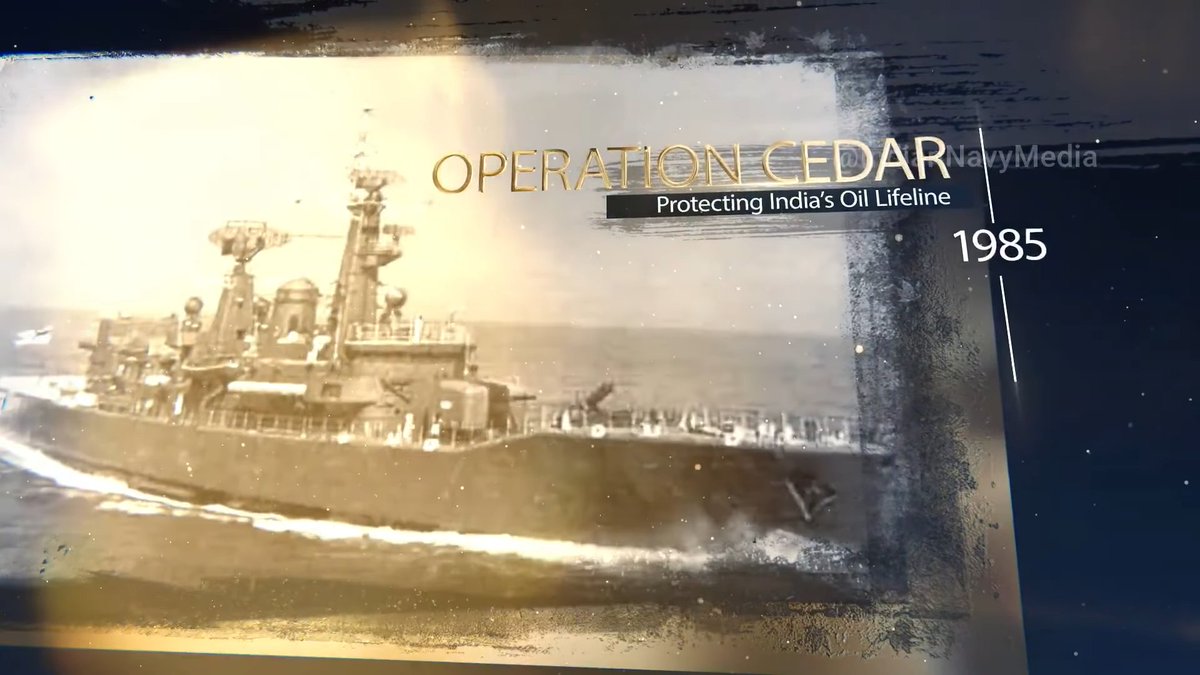 Aditya_G_Social's tweet photo. Operations by erstwhile INS Himgiri, a Nilgiri class frigate  

1985 #OpCedar: offshore security operation
1988 #OpCactus: Maldives
2001 #OpSahayta: Gujarat Earthquake relief

#IndianNavy https://t.co/izPMUm9KXD
