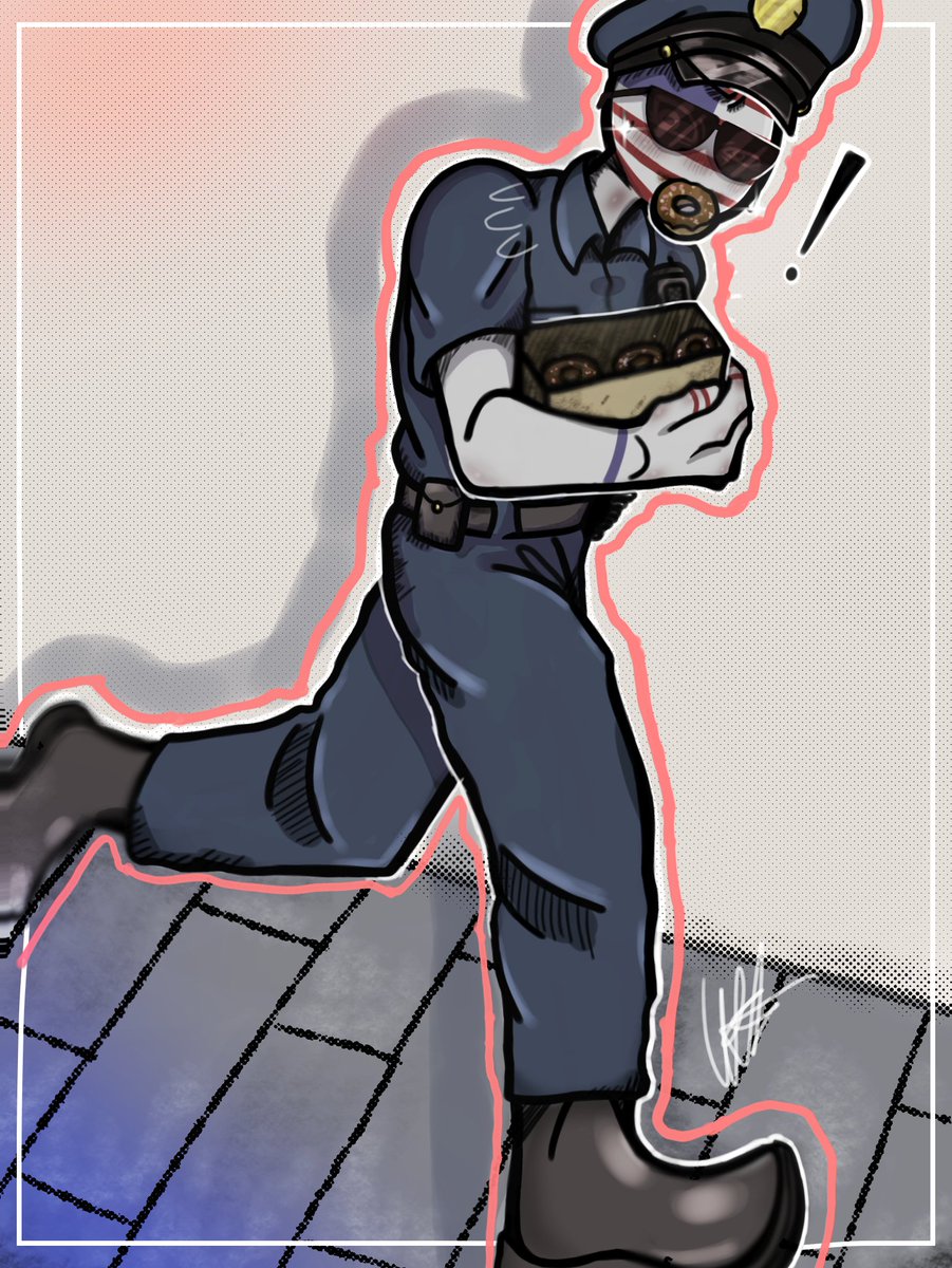 #カントリーヒューマンズ
#CountryHumans
[🇺🇲ドーナツを持って走ります！！]