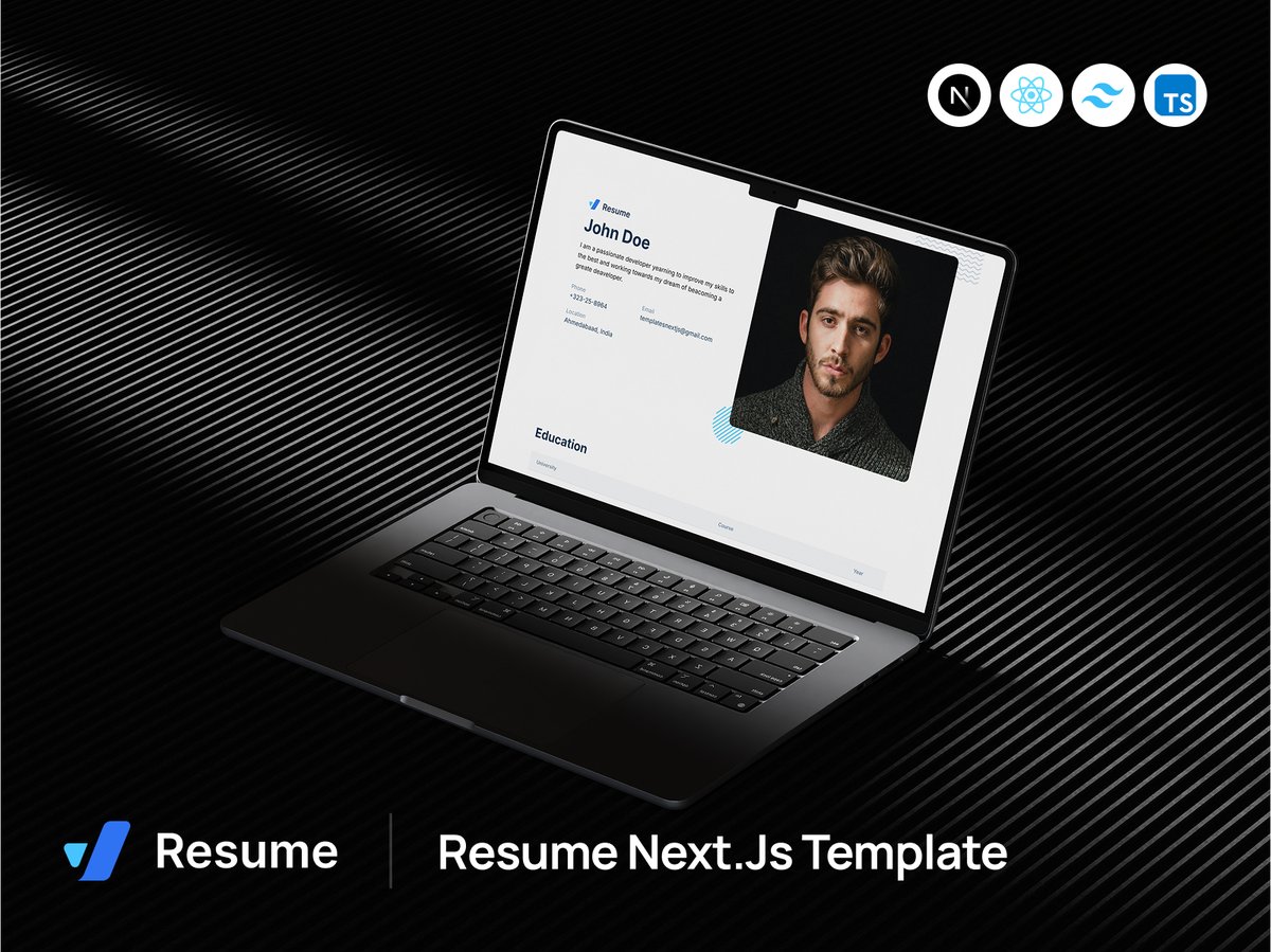 Getnextjstemplt's tweet image. 🚀 Stand out from the crowd!
Build your online resume with a modern Next.js template.
✅ Responsive design
✅ Live preview editing
✅ PDF download
👉 Start today: getnextjstemplates.com/products/resum…
#nextjstemplates #websitetemplate #nextjs #tailwindcss #react