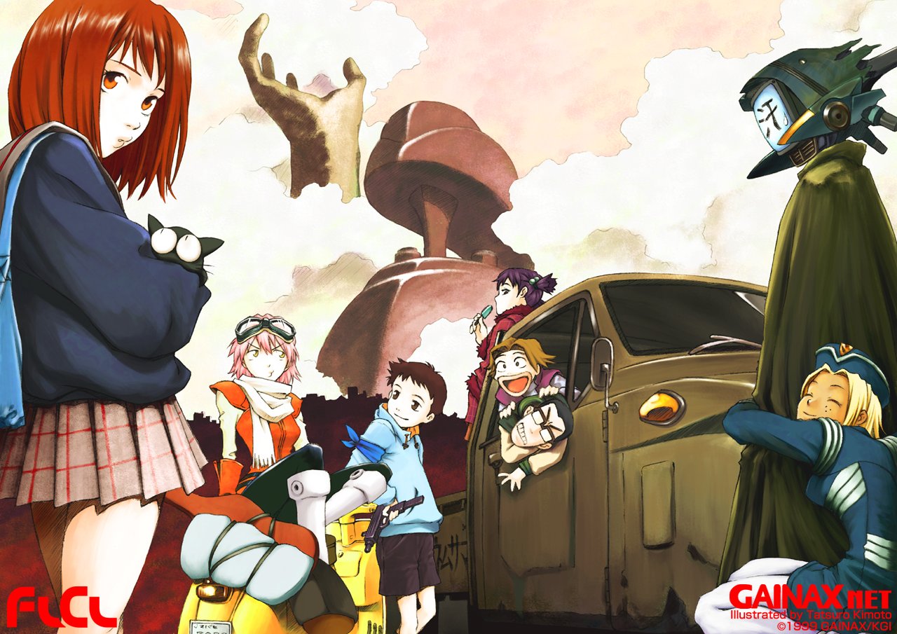 FLCL anime studio gainax