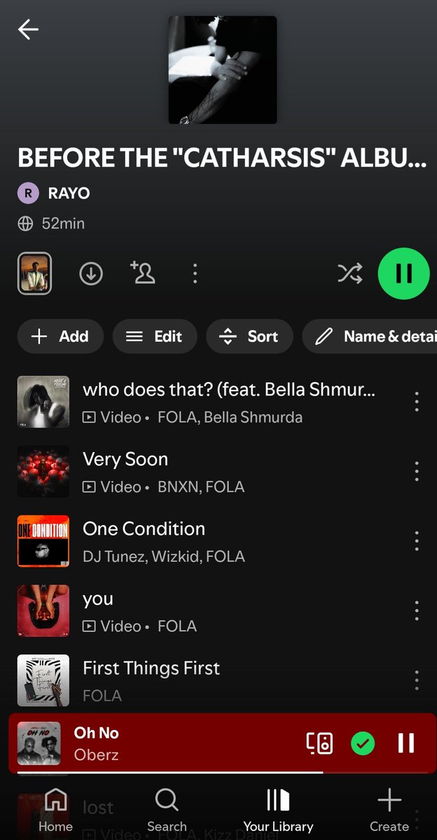 I'm Sorry FOLA,I cant wait for the Album to drop so I have to create a playlist 😋🥰