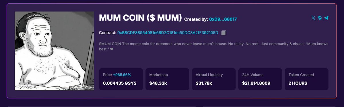 Genesys Network (Mainnet is live) Blue20 (@genesyschain) on Twitter photo The Power of Community and Fair Launch: Lessons from MUM COIN <a href="/mumcoin/">MUM COIN by RulandoFun🔑🧲</a> <a href="/Rulando_Fun/">Rulando.Fun🔑🧲</a>
In the rapidly evolving world of crypto, where hype often overshadows substance, one force consistently proves itself as the true backbone of success: community.
Beyond tokenomics, beyond The Power of Community and Fair Launch: Lessons from MUM COIN <a href="/mumcoin/">MUM COIN by RulandoFun🔑🧲</a> <a href="/Rulando_Fun/">Rulando.Fun🔑🧲</a>
In the rapidly evolving world of crypto, where hype often overshadows substance, one force consistently proves itself as the true backbone of success: community.
Beyond tokenomics, beyond