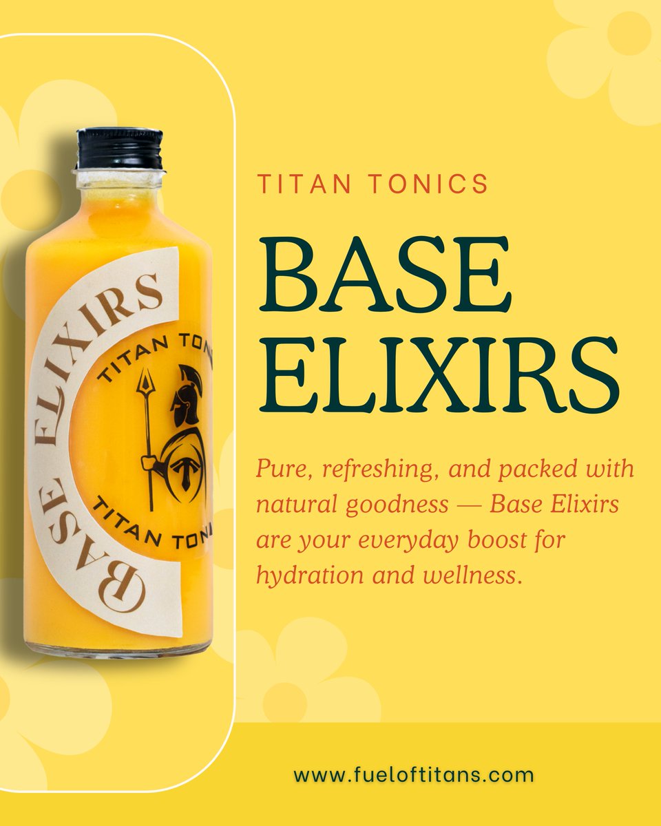 TitanTonics's tweet photo. Hydration + wellness in every sip. 🍊💛
Discover Titan Tonics Base Elixirs — your pure, refreshing boost for everyday energy. 🌿

#BaseElixirs #TitanTonics #ColdPressedJuice #bhopal #juice #fitness #feelthefuel https://t.co/ypnjb40sKR