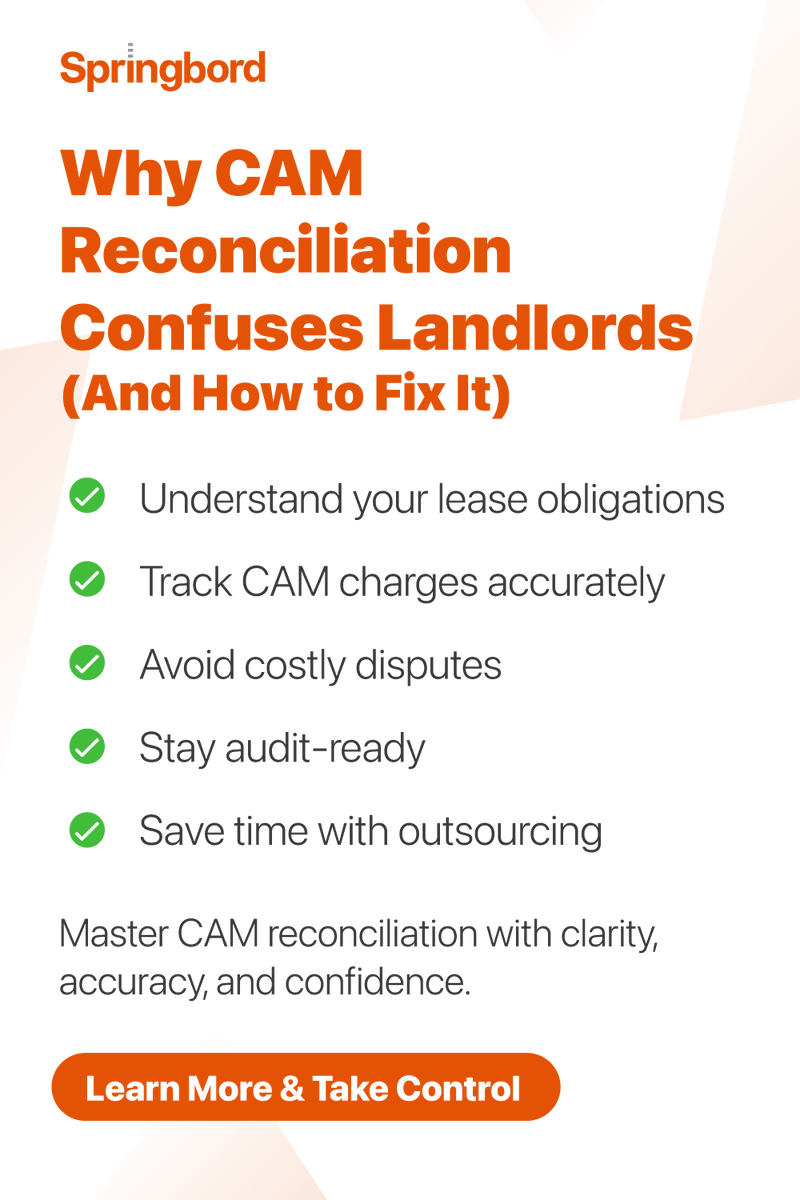 Springbordsys's tweet image. 𝐂𝐀𝐌 𝐫𝐞𝐜𝐨𝐧𝐜𝐢𝐥𝐢𝐚𝐭𝐢𝐨𝐧 𝐜𝐨𝐧𝐟𝐮𝐬𝐢𝐧𝐠?
Landlords often face errors, disputes, or lost revenue.

Outsourcing makes it simple
springbord.com/services-we-of…

#Springbord #CAMReconciliation #CRE #PropertyManagement #RealEstate