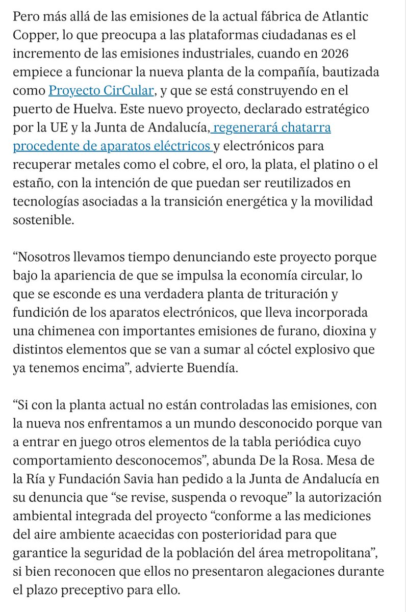 Los vecinos de Huelva se plantan ante la emisión de gases industriales contaminantes. Huelva se asfixia. #Huelvaseasfixia #JusticiaAmbiental #Contaminación #OtraHuelvaEsPosible
