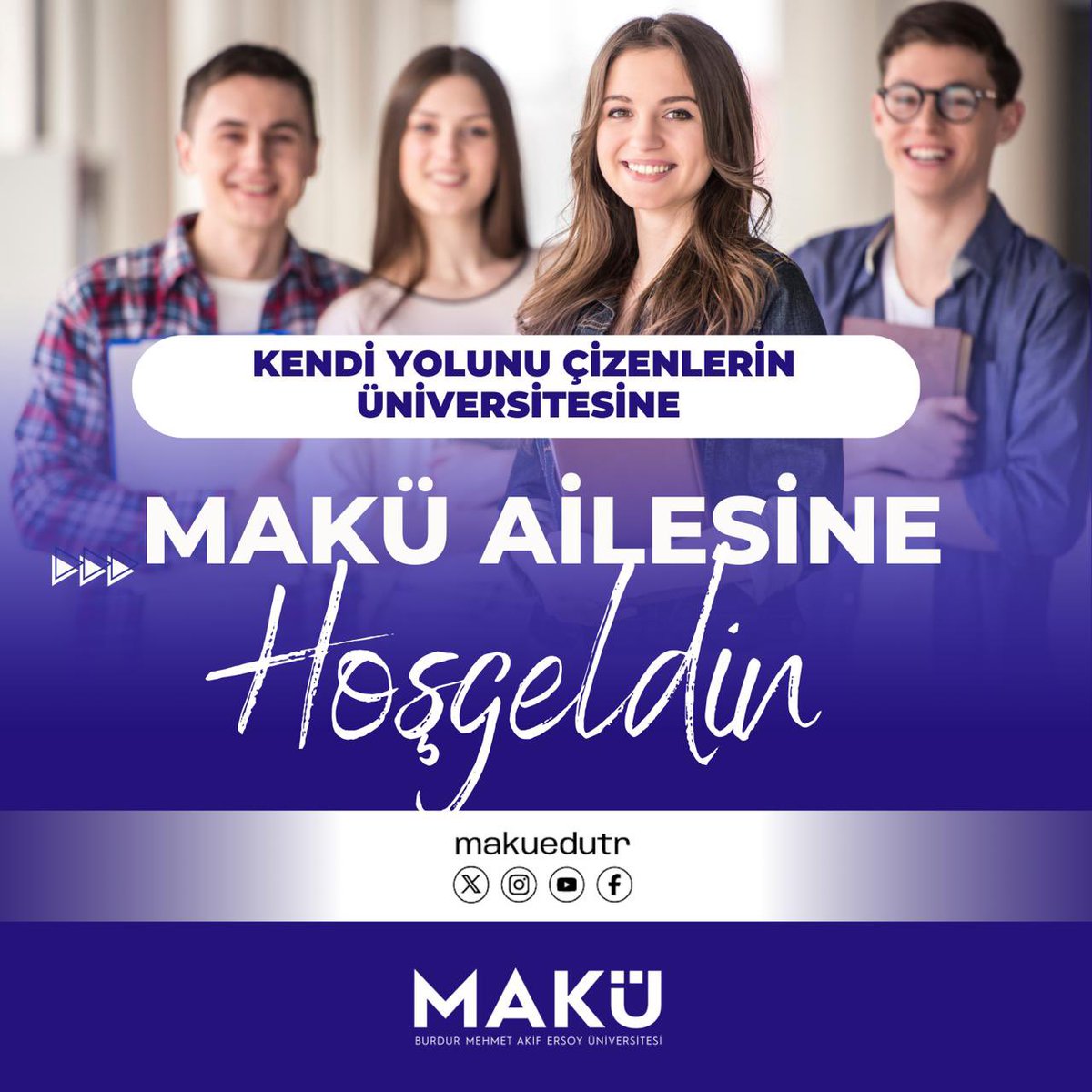 Uzun ve emek dolu bir yolun, en önemli durak noktasındasın. Yeni yolculuğun burada başlıyor…

🌿 MAKÜ Ailesine Hoş Geldin! 

Detaylar ve duyurular için 👉 mehmetakif.edu.tr