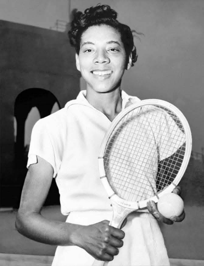 "Most of us who aspire to be tops in our fields don't really consider the amount of work required to stay tops." - Althea Gibson,  First Black Athlete to Cross the Color Line of International Tennis ❤️💚🖤