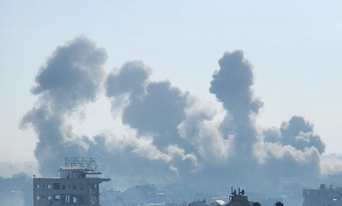 Gaza City, today.  

Hamas is getting pounded into non-existence.