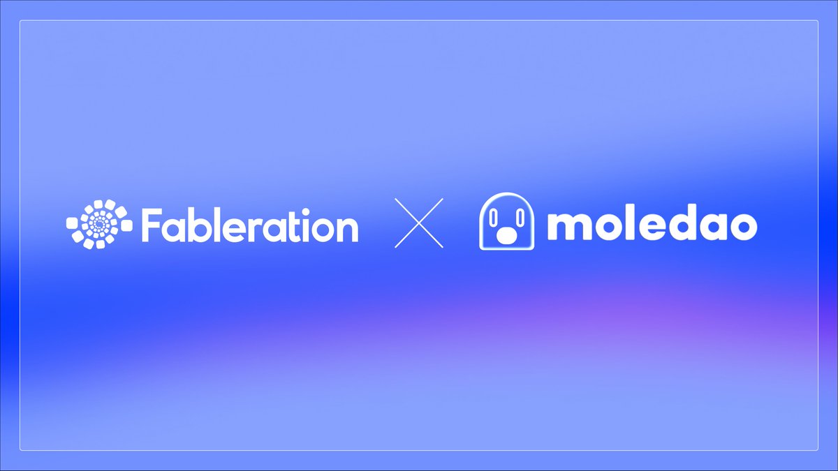 🤝Fableration × Moledao Partnership Announcement

We’re excited to partner with <a href="/moledao_io/">moledao</a>!🎉
 – Moledao is a rapidly growing Web3 builder community of 47K+ members worldwide, connecting developers, founders &amp; enthusiasts through hackathons, educational programs, and career