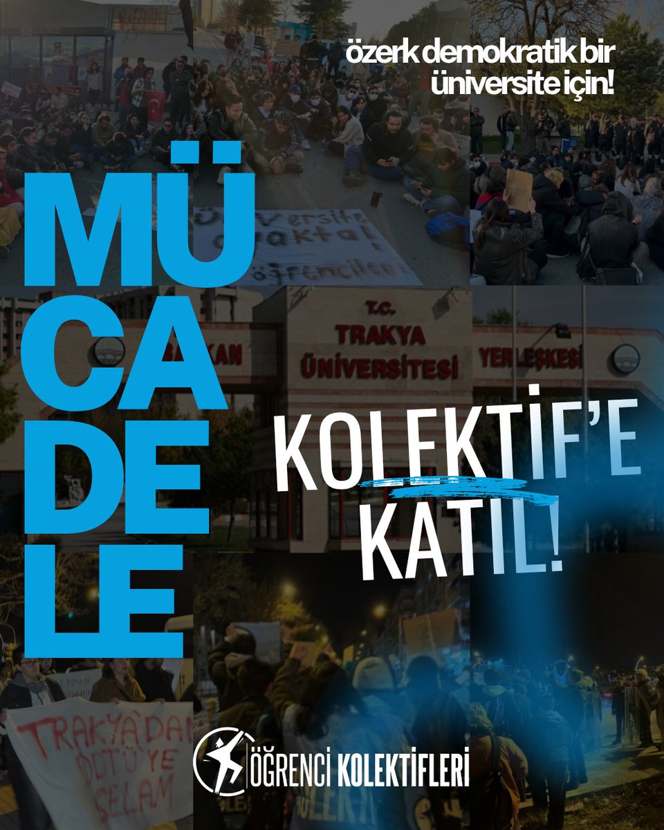 Tercih sonuçları açıklandı!

Trakya Üniversitesi'ne hoş geldin! Üniversite hakkında soruların, merak ettiklerinin cevabı için buradayız, dayanışmaya hazırız.

Özerk demokratik bir üniversite mücadelesinde yerin hazır.
Trakya Kolektif'e katıl, özgürlüğe yürüyelim!