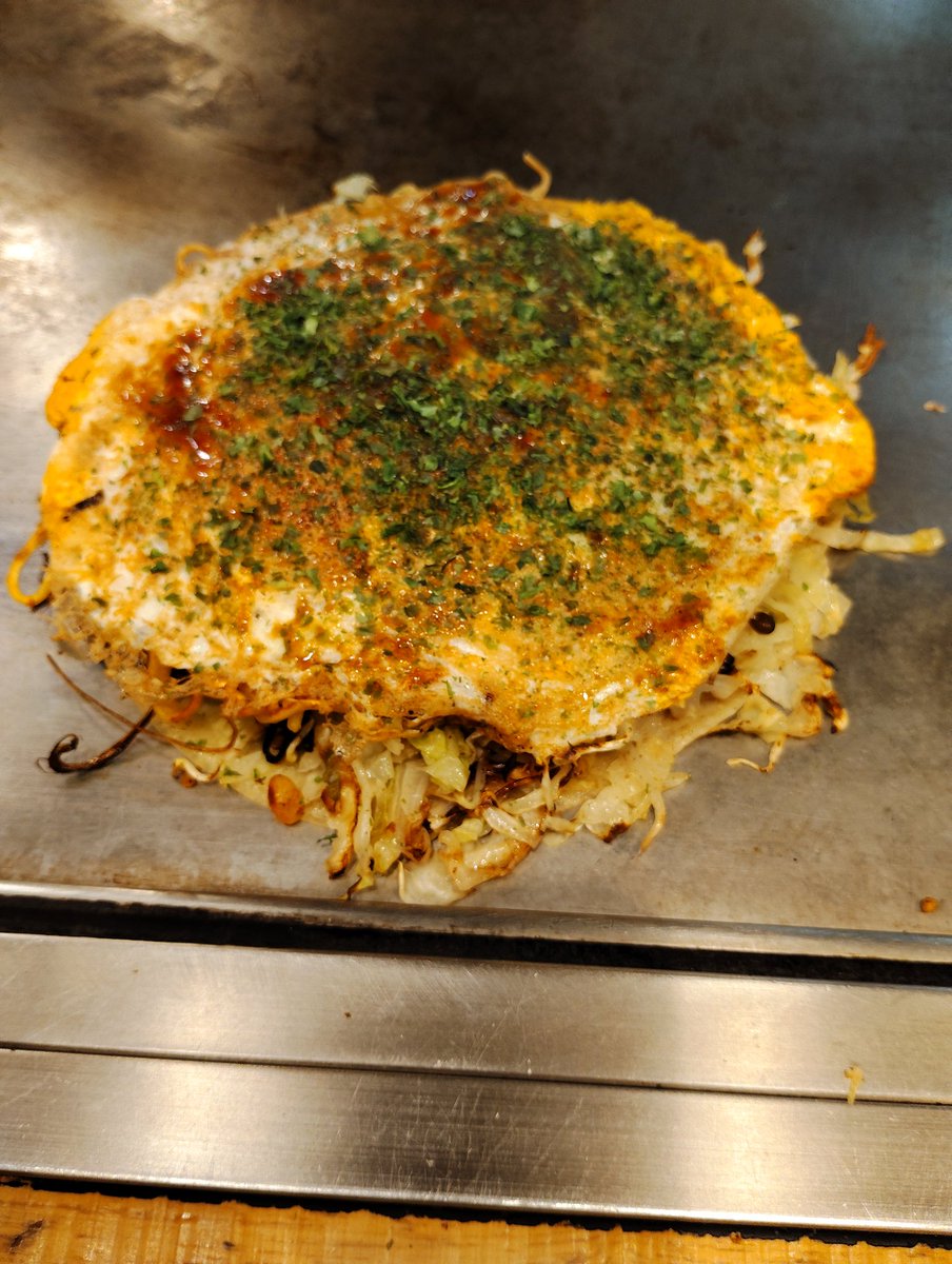 広島人として絶対に譲れない｢お好み焼きは鉄板で食べてこそ｣を久しぶりに出来ました。