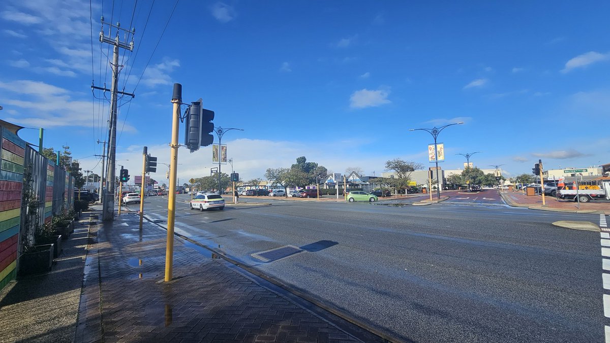The rain cleared up finally.