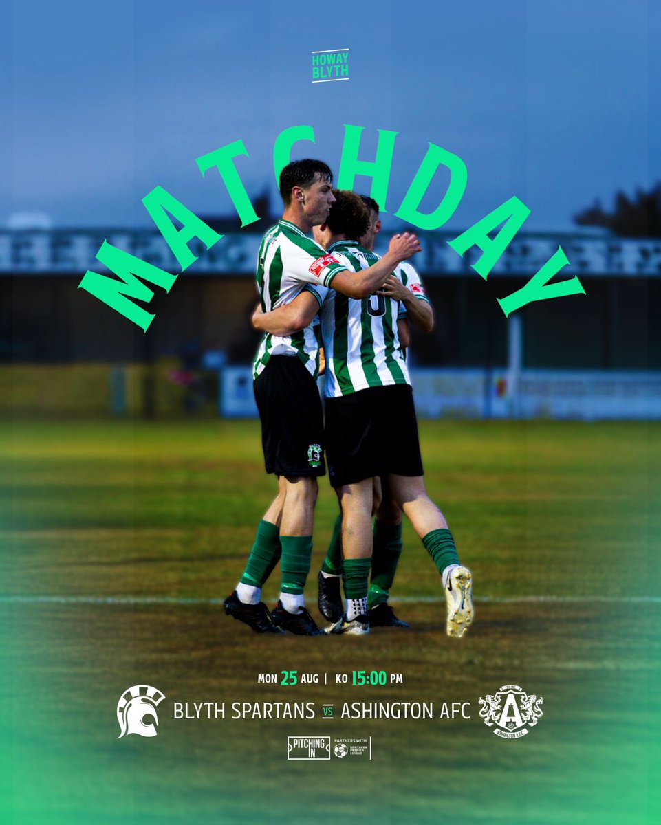 Blyth Spartans (@blyth_spartans) on Twitter photo IT’S MATCHDAY 🟢⚪️
We are back in action this afternoon as we welcome <a href="/Ashington_FC/">Ashington AFC</a> to Croft Park!
#HowayBlyth IT’S MATCHDAY 🟢⚪️
We are back in action this afternoon as we welcome <a href="/Ashington_FC/">Ashington AFC</a> to Croft Park!
#HowayBlyth