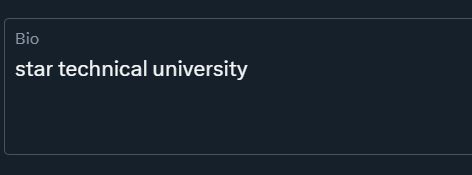 bio'ya üniyi yazdım nasıl olmuş