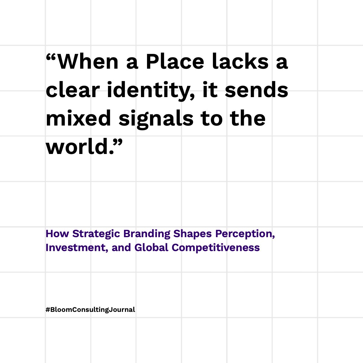 Nation Branding is not a logo. It’s a strategic tool to guide investment, tourism, and policy.

Read here: bloom-consulting.com/journal/strate…

#BloomConsultingJournal #NationBranding #CityBranding
