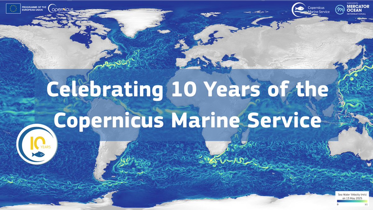 We’re celebrating #10YearsCopernicusMarine 🌊

We are launching a month-long anniversary campaign to reflect on a decade of innovation made possible by the #Copernicus Programme, managed by <a href="/defis_eu/">EU Defence and Space</a> in coordination with EU Member States &amp; Participating States 🇪🇺

Read more here:
