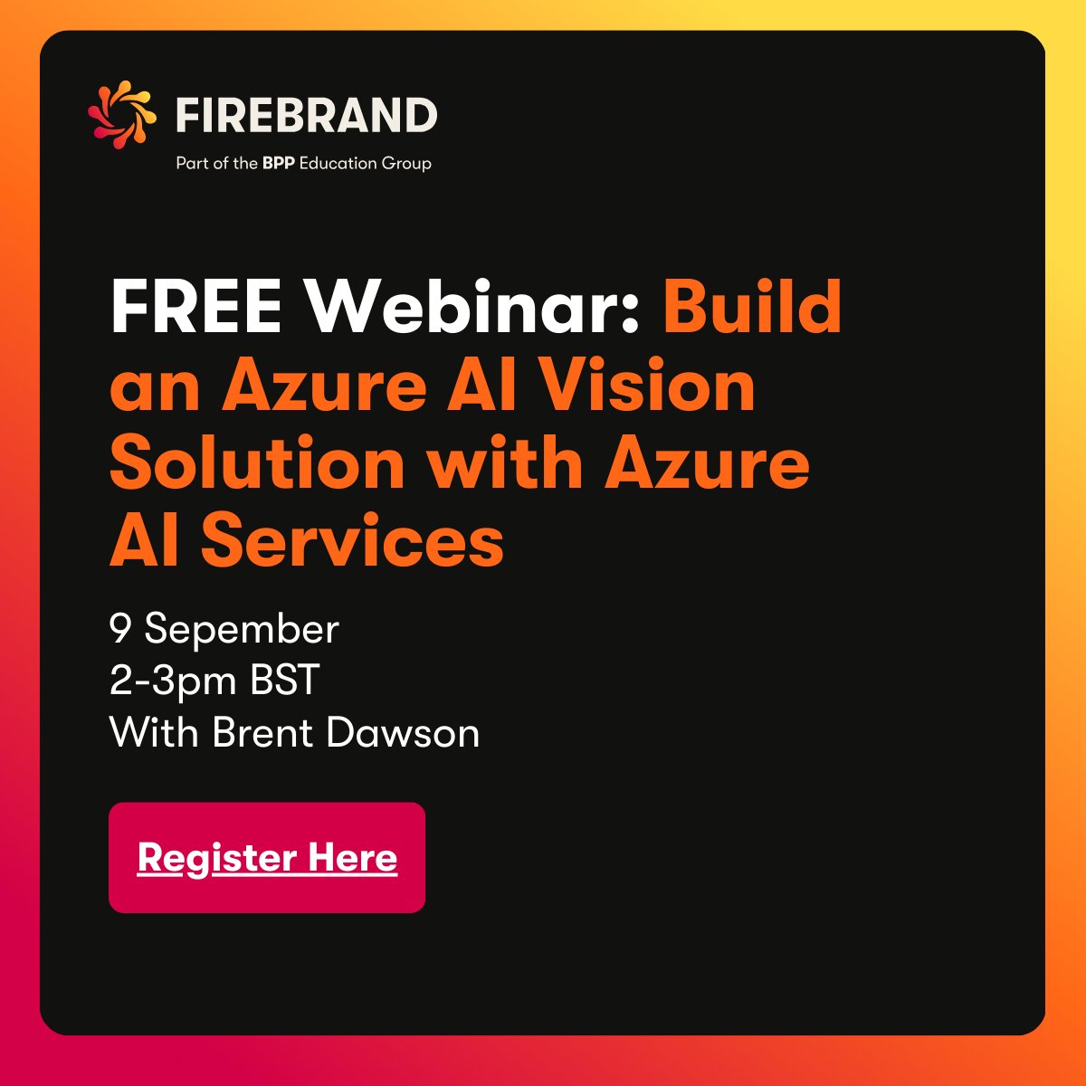 BeAFirebrand's tweet image. FREE AI WEBINAR!  Learn to build an Azure AI Vision Solution using AzureAI.  For Developers &amp;amp; AI/Data Engineers. 

Register now! 👉firebrand.training/uk/webinars/bu…

#AIWebinar #MicrosoftAzure #ArtificialIntelligence #DevCommunity #TechTraining #MachineLearning