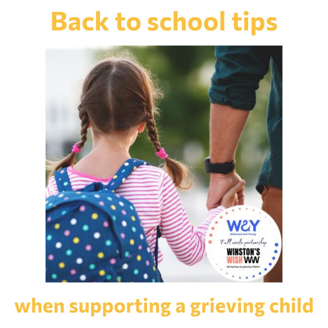 WidowedAndYoung's tweet photo. Going back to school after someone important has died can be incredibly difficult for a child or young person. Read tips from @WinstonsWish on how to navigate this difficult time.
https://t.co/cLUjJ0Al56
#bereavedchild #parentalbereavement #supportinggrievingchildren https://t.co/QRjFOMPf8u