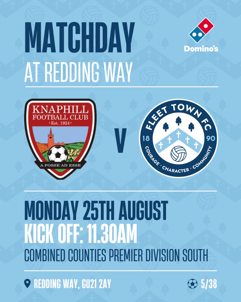 It’s match day against Knaphill 💪

We look forward to seeing you all later!