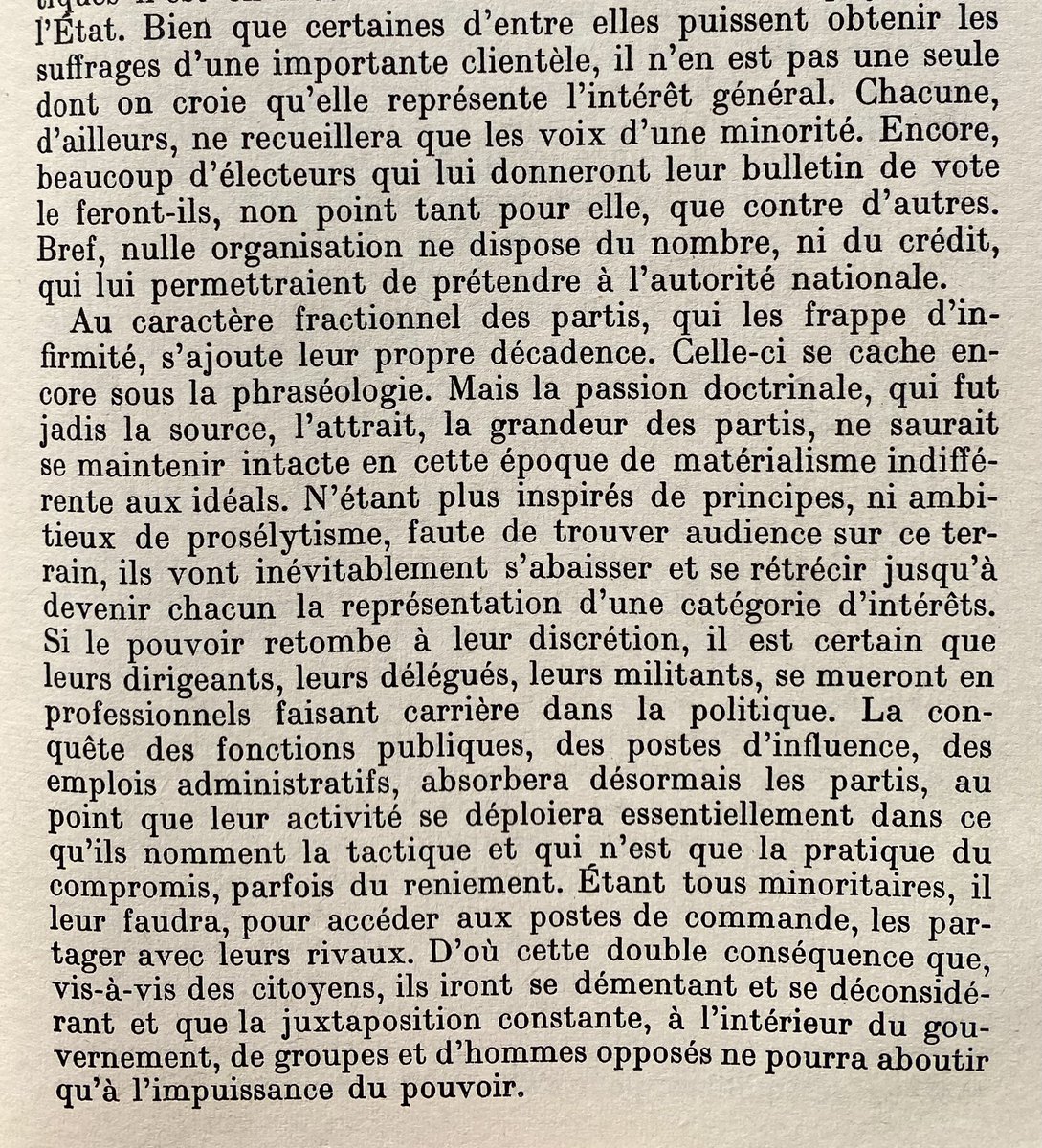 Les considérations de Charles de Gaulle sur les formations politiques à l'issue de la Libération, publiées dans le 3e tome de ses Mémoires de Guerre, apparaissent d'une actualité brûlante...
Il n'est pratiquement pas une phrase à changer pour décrire le bourbier dans lequel les