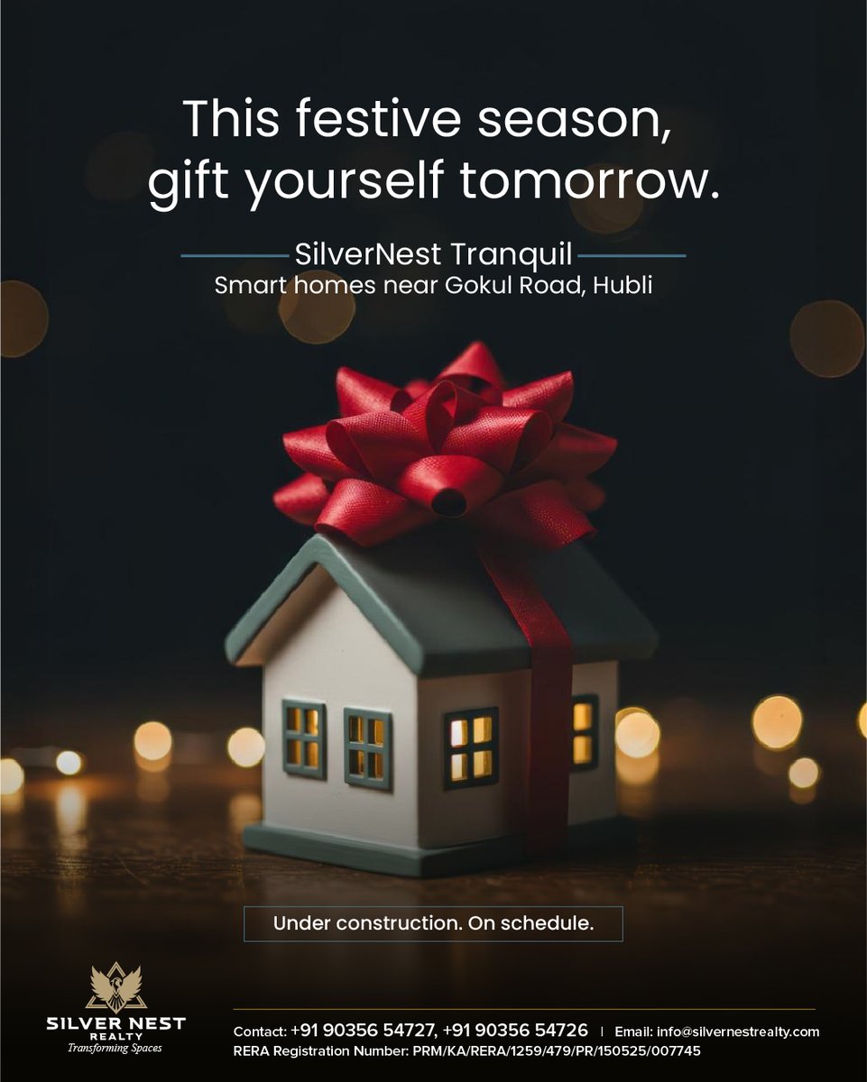 silver41886's tweet image. Festivals are about new beginnings.
Start yours with a smart investment at Silvernest Tranquil, Gokul Road Hubli, where blessings meet bright futures.

#silvernesttranquil #gokulroadhubli #hublihomes #ganeshchaturthi #festiveinvestment #smartlivinghubli #underconstructionhomes