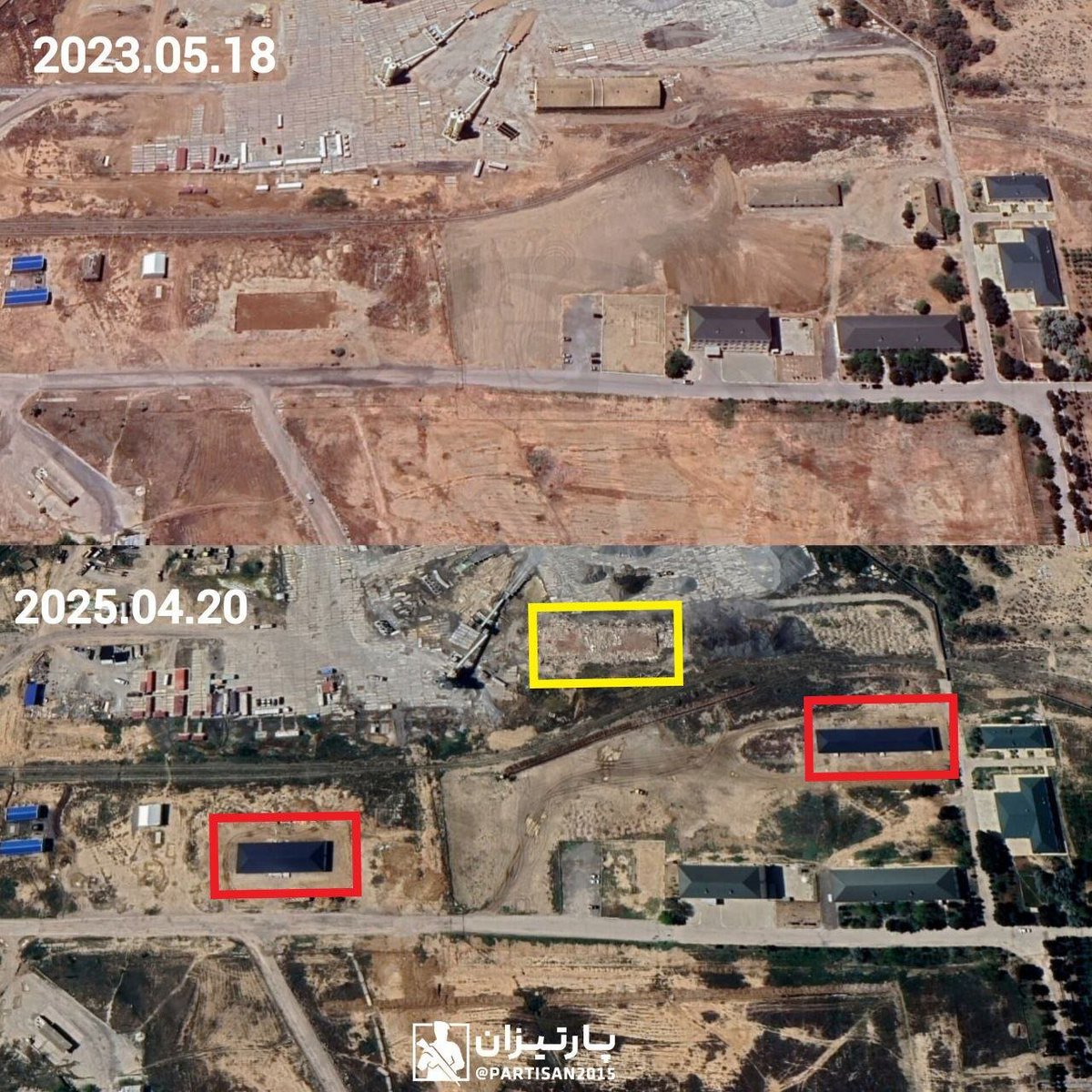 Partisan2015's tweet photo. در تصاویر، به‌وضوح تغییرات این پای��اه در سال‌های گذشته مشخص است. از به‌روزرسانی و ساخت‌سازهای جدید تا بازسازی باند اصلی و تاکسی‌وی و یک باند جدید. تغییرات و به‌روزسانی این پایگاه از سال ۲۰۲۲ شروع شده و کماکان ادامه دارد.

۲/۹ https://t.co/sIgZV31hpo