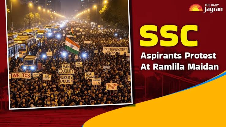 दिल्ली के रामलीला मैदान में शिक्षक और छात्र SSC के सिस्टम का विरोध कर रहे थे, लेकिन छात्रों के पैर टूटने की खबरें आ रही है।

छात्रों के साथ पुलिस का व्यवहार ठीक नहीं है।
#SSC_System_Sudharo
#ssc_protest
#SSCProtest
#NO_Wrong_SSC_Question #ssc_protest