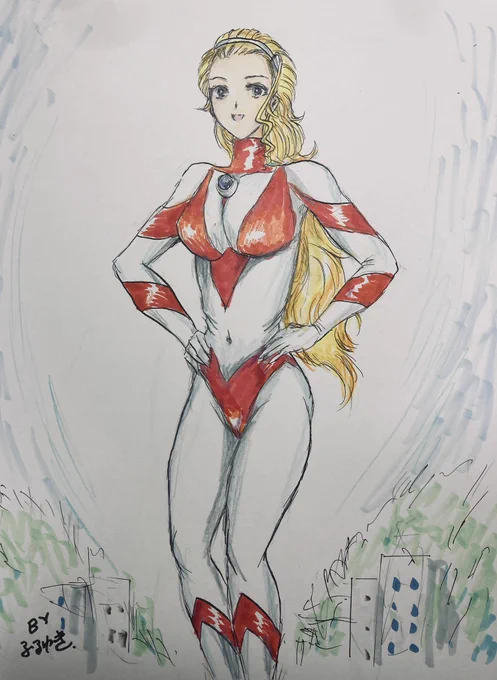 土日に描いたウルトラあけびちゃんが怪獣から避難せずスマホで撮影する市民たちに困惑する話、2回とも多くの方にリアクションいただき嬉しいです 何だかセルフパロディみたいなシチュだけど、またこういうの思いついて描いたらよろしくお願いします。