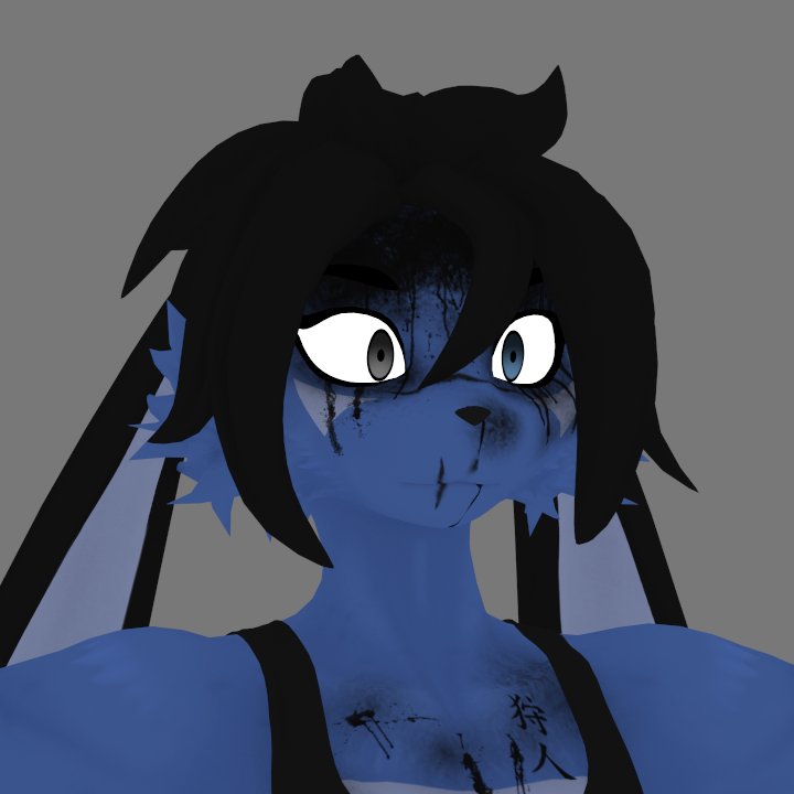 Also made some small changes to Domi. (Both Images are the updated stuff, there is no comparison to the older.)
-Made her scars Black/Dark
-Her blood is also Black. (Organically)
