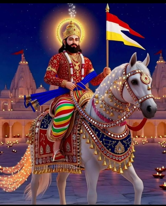 gssjaisalmer's tweet image. खम्मा-खम्मा रुणिचे रा धणिया..!

जन-जन के आराध्य लोकदेवता बाबा रामदेव जी के प्रकाट्य दिवस भादवा बीज की आप सभी को हार्दिक शुभकामनाएँ।

जय बाबा री🙏
#रूणीचा_धाम