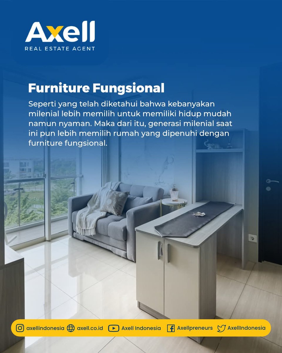 AxellIndonesia's tweet image. Rumah seperti apa ya yang ingin dimiliki oleh para generasi milenial tersebut? Berikut ini terdapat ciri-ciri rumah idaman yang ingin dimiliki oleh para generasi milenial. Yuk simak!

#AxellIndonesia #BeliPropertiAman #TipsProperti #PropertiLegal #InvestasiProperti #BeliRumah