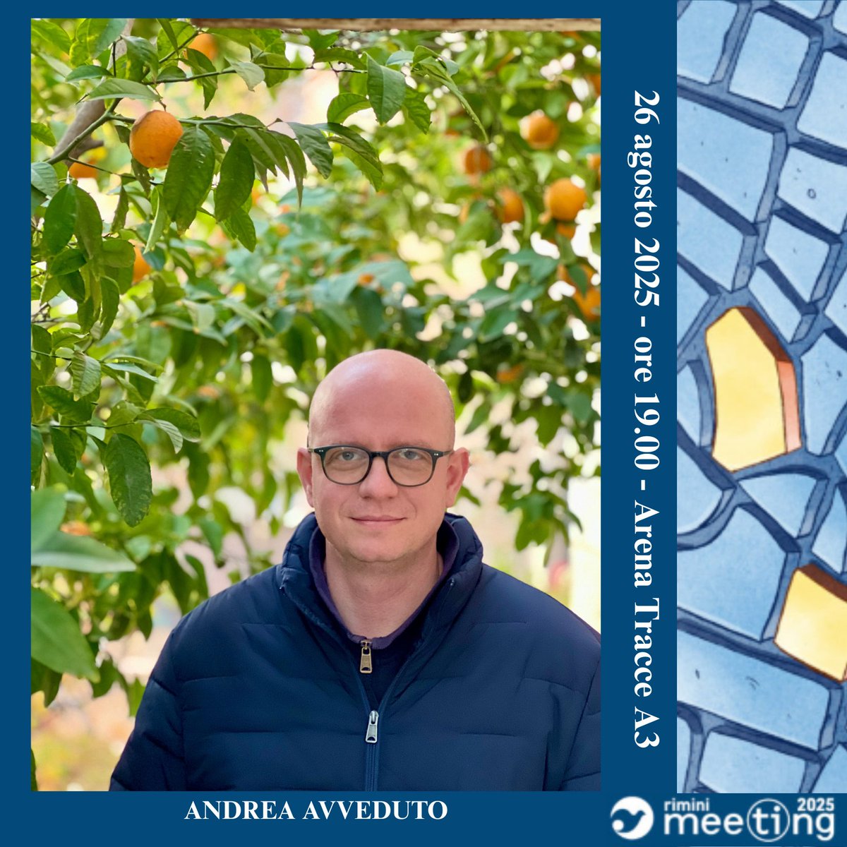 🗓️Domani 26 agosto 
⏰ 19.00 
📍<a href="/MeetingRimini/">Meeting Rimini</a>
<a href="/AndreaAvveduto/">Andrea Avveduto</a> responsabile comunicazione
<a href="/proterrasancta/">Pro Terra Sancta</a> e autore del volume UN MAESTRO PER SAMIR. STORIE DI RINASCITA DALLA SIRIA DEVASTATA dialogherà, nell’ambito dell’incontro PACE E'...COLLABORAZIONE