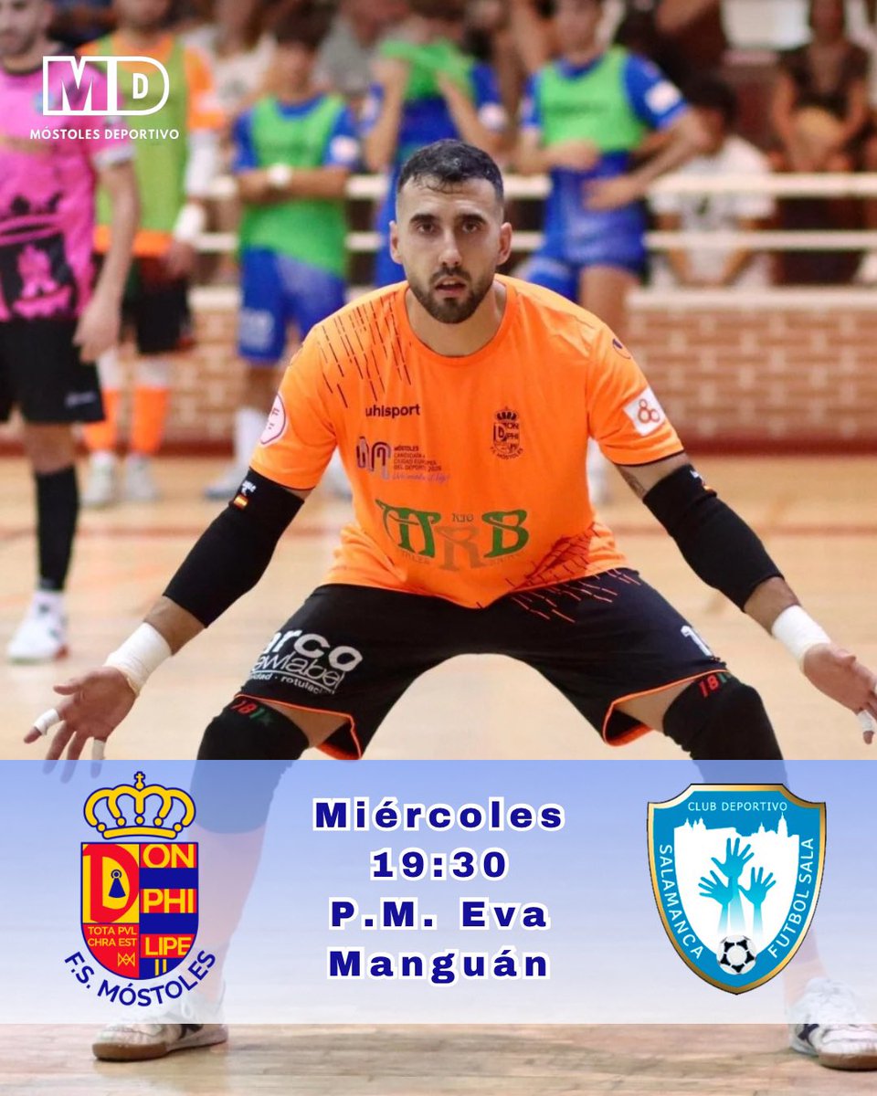 🚨Partido amistoso🚨

💙 <a href="/1mostolesfs/">MRB-FS Móstoles</a> 🆚 <a href="/cdsalamancafs/">F.S.SALAMANCA</a> 
📆 Miércoles 27 de agosto.
🕒 19:30 horas.
🏟️ P.M. Eva Manguán (Móstoles)
📸 <a href="/FS_Talavera/">Fútbol Sala Talavera</a> 

#Mostoles #Salamanca #Fútbol #Futsal #FútbolSala #Madrid #MRBFSMóstoles
