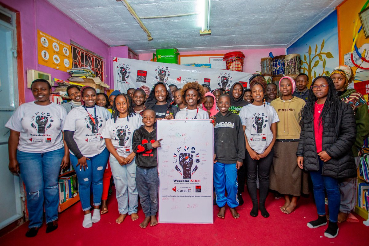 awuorlucy120's tweet image. 18th August, #WezeshaKike! GEM Champions facilitated #GenderEqualityMainstreaming at MYSA  library in Mathare . It was good audience as most students are almost stepping in a society full of gender stereotypes, and the knowledge is vital. 
@CanadaDev
#CMETrustat18