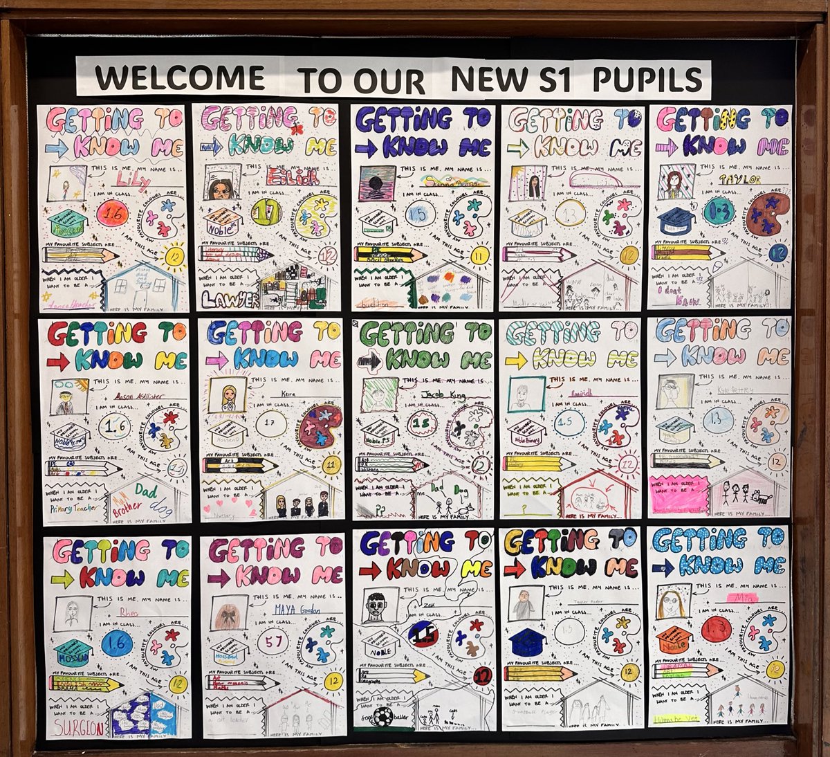 Welcome to S1 Art &amp; Design! 
Our S1 pupils are settling in nicely and have been completing their getting to know me task sheets. What wonderful outcomes we are seeing! 
Great start to secondary school S1’s, keep it up! 
#welcome
#BGE
#celebratingsuccess
