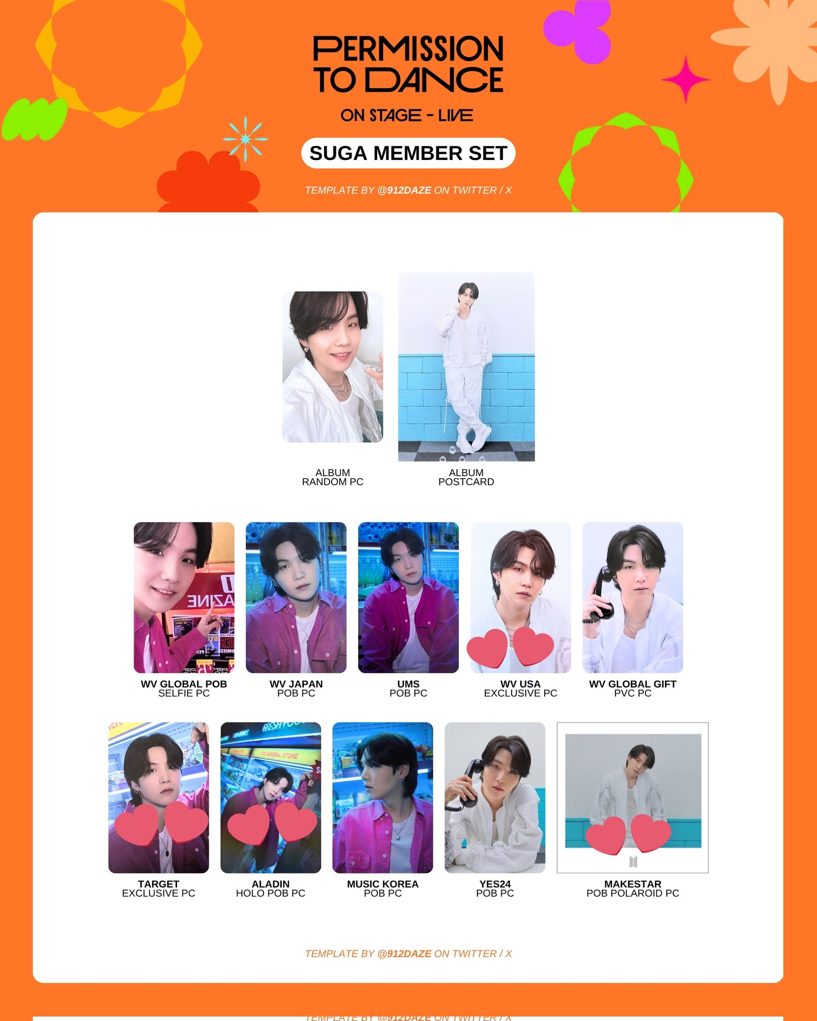 BTS PERMISSION TO DANCE global特典 ユンギ BTS PTD Weverse Global 追加特典 トレカ ユンギ SUGA - メルカリ