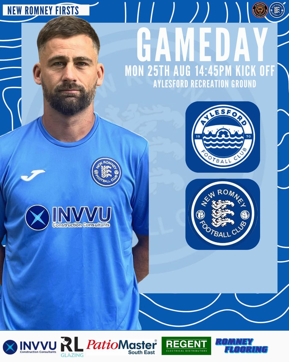 New Romney FC (@newromneyfc) on Twitter photo ITS GAME DAY!!! we travel to Aylesford Fc looking to finish the bank holiday with another 3 points. All support would be greatly appreciated ๐๐ป
๐๐ผ๐๐พ๐๐ฟ๐ผ๐ ๐ตโช๏ธ
๐| Aylesford Fc
๐๏ธ| Monday 25th August
๐| 14:45
๐๏ธ| Aylesford Recreation Ground
๐| ME20 7AU ITS GAME DAY!!! we travel to Aylesford Fc looking to finish the bank holiday with another 3 points. All support would be greatly appreciated ๐๐ป
๐๐ผ๐๐พ๐๐ฟ๐ผ๐ ๐ตโช๏ธ
๐| Aylesford Fc
๐๏ธ| Monday 25th August
๐| 14:45
๐๏ธ| Aylesford Recreation Ground
๐| ME20 7AU