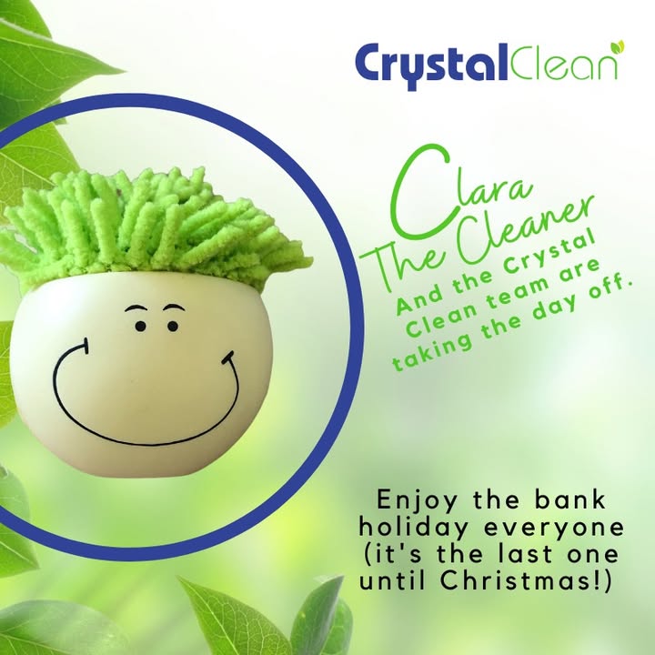 Crystal Clean (@crystalclean_hq) on Twitter photo Our office is closed today due to the bank holiday.
If you need us please drop us an email
info@crystalcleanservice.co.uk and we will come back to you asap tomorrow.
Enjoy the day everyone
#crystalclean
#banklholiday Our office is closed today due to the bank holiday.
If you need us please drop us an email
info@crystalcleanservice.co.uk and we will come back to you asap tomorrow.
Enjoy the day everyone
#crystalclean
#banklholiday