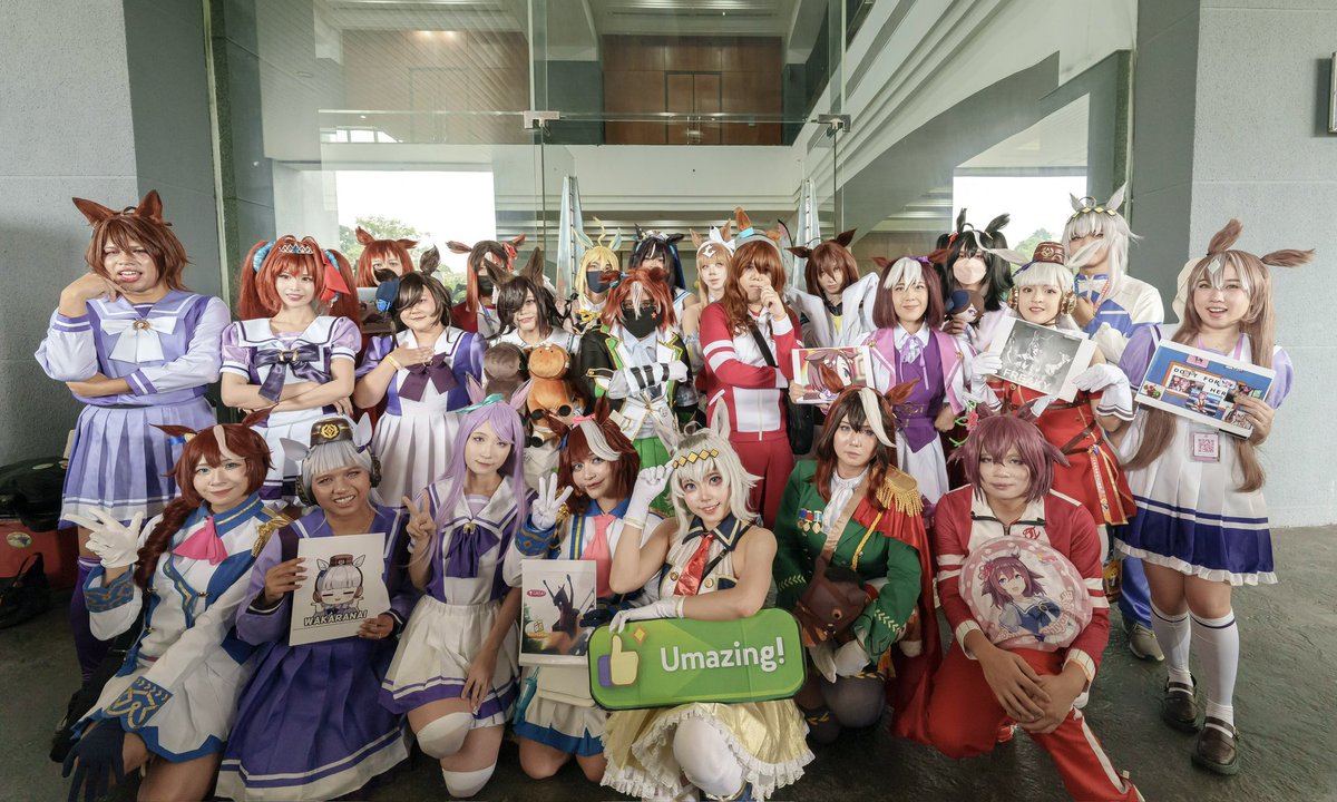 🐎✨ UMA MEETUP SUCCESS ✨🐎

Terima kasih everyone for joining the first proper Umamusume fan meetup I organised at AniManGaki! 💖

The turnout was UMANTAP 🔥So proud of how big the Uma community has grown in Malaysia and beyond 🧵