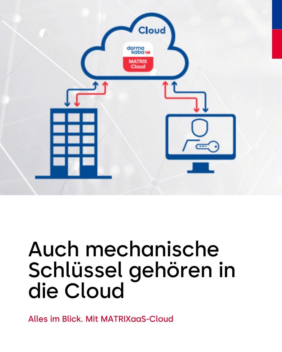 dormakabaDE's tweet image. Die Vergabe mechanischer Schlüssel bleibt in vielen Unternehmen ein schwarzer Fleck im Sicherheitskonzept. Mit der MATRIXaaS-Cloud können SIe die Schlüsselvergabe über ein integriertes Formular verwalten &amp;amp; dokumentieren. Ein System für alle Zutrittsmittel.
 
#dormakaba #MATRIXaaS