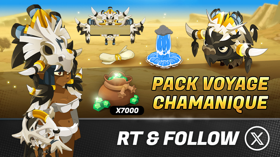 DofusTouch's tweet image. ☀️ Sortez des sentiers battus et expérimentez de nouveaux rituels avec le Pack Voyage Chamanique !

▶ dofus-touch.com/fr/mmorpg/actu…

🔁 RT + Follow pour tenter de remporter un pack Voyage Chamanique !
