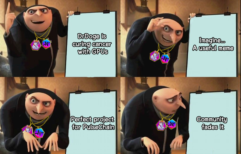 Don’t worry:
- DrDoge will be here tomorrow. Folding... 
- And the next day. Folding again...
- And the next… Still folding....

#PulseChain #FoldingAtHome #SciVive #DeSci #memecoin