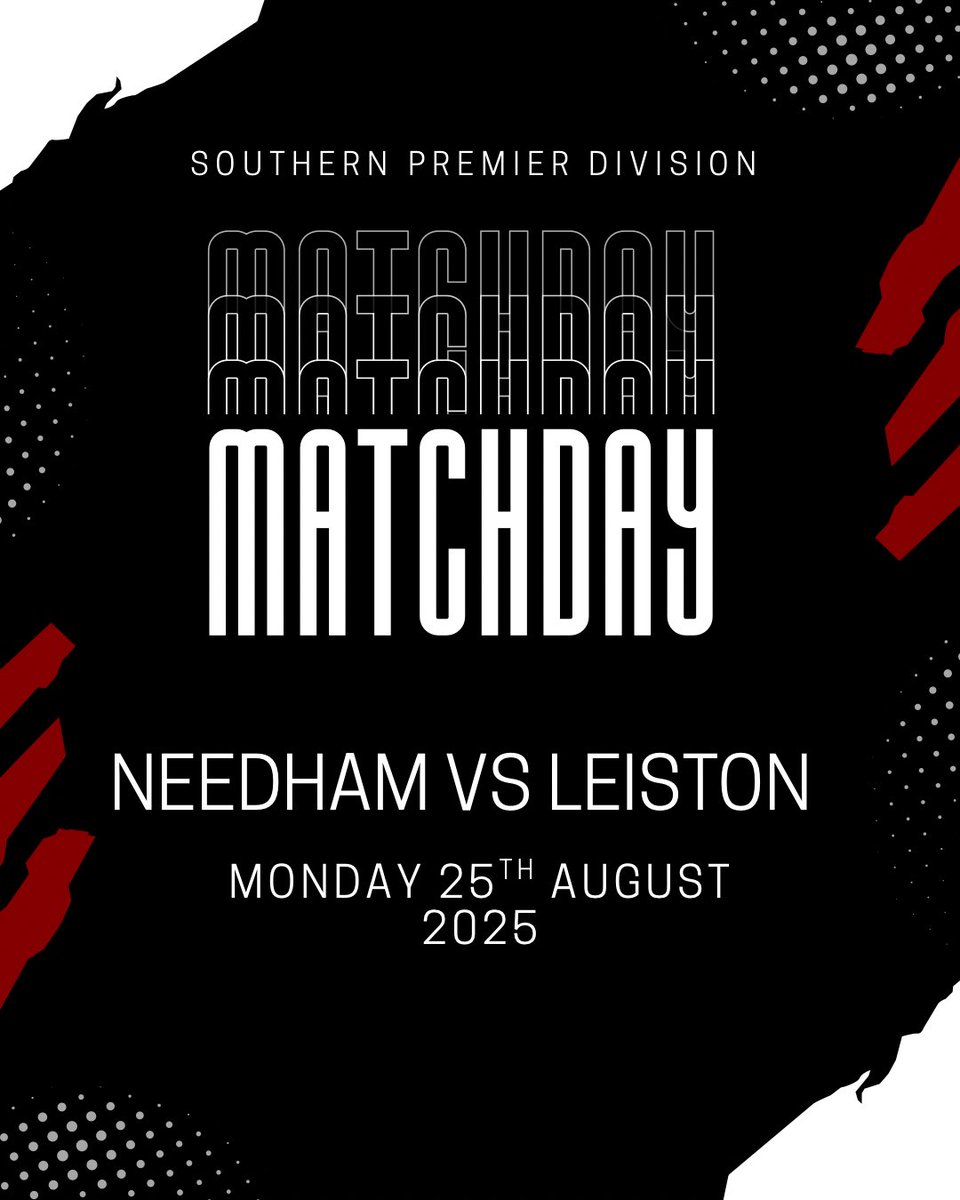 nmfcbible's tweet image. 🔴DERBY DAY⚪️

today we welcome fellow suffolk side @leistonfc back to bloomfields. the marketmen going into today’s game with very good form and looking for 3 points.