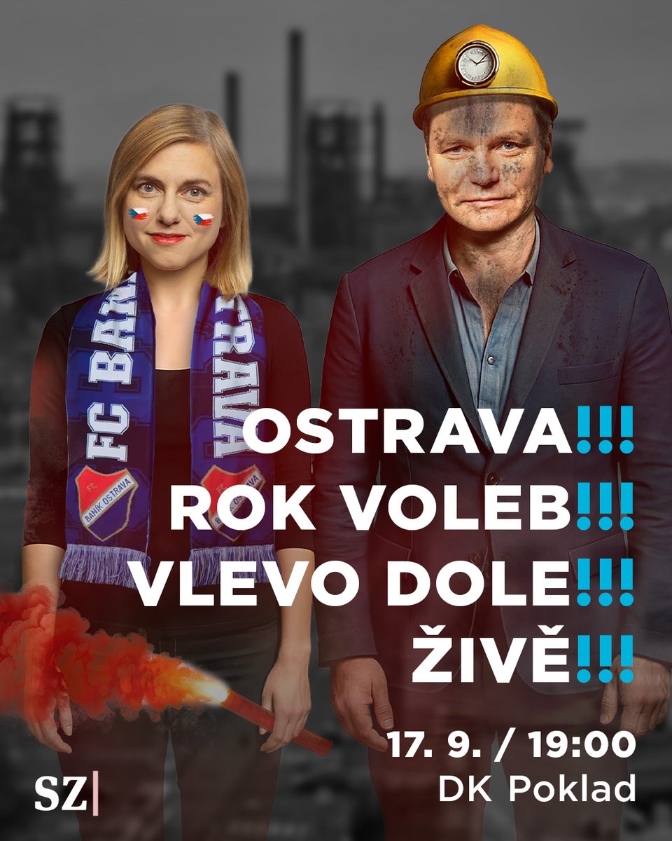 🎙️ Finální super beseda Vlevo dole NAŽIVO!
Ne Praha. Ne Brno. 👉 OSTRAVA!

🗳️ Dva týdny před volbami a jen jedna otázka:
Jak bude vypadat nová vláda Andreje Babiše?

🎟️ dkpoklad.cz/akce/vlevo-dol…