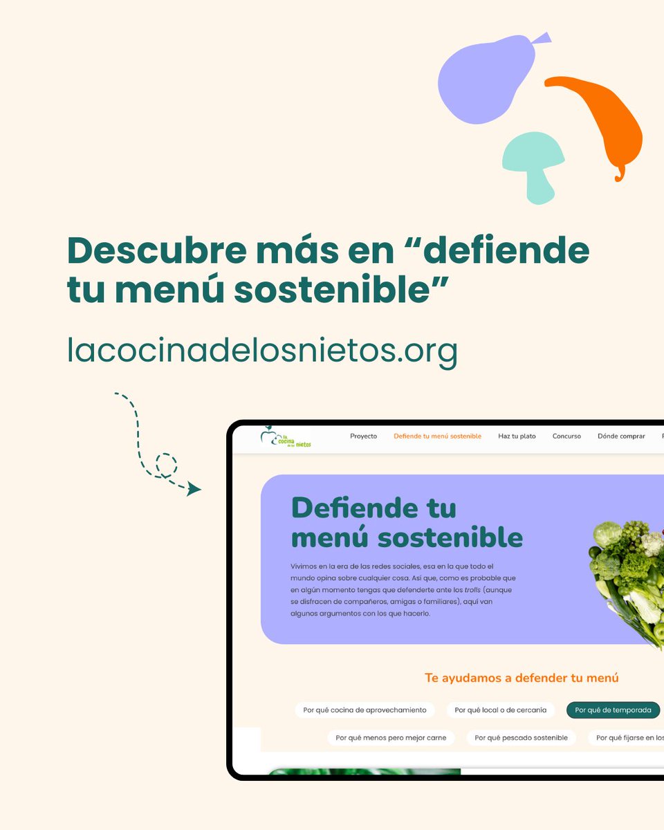🌱 Comprar productos de temporada no es solo más sostenible: también es más rico, nutritivo y económico. Aprende a identificarlos y llena tu mesa de frescura en la web #LaCocinaDeLosNietos

lacocinadelosnietos.org/defiende-tu-me…