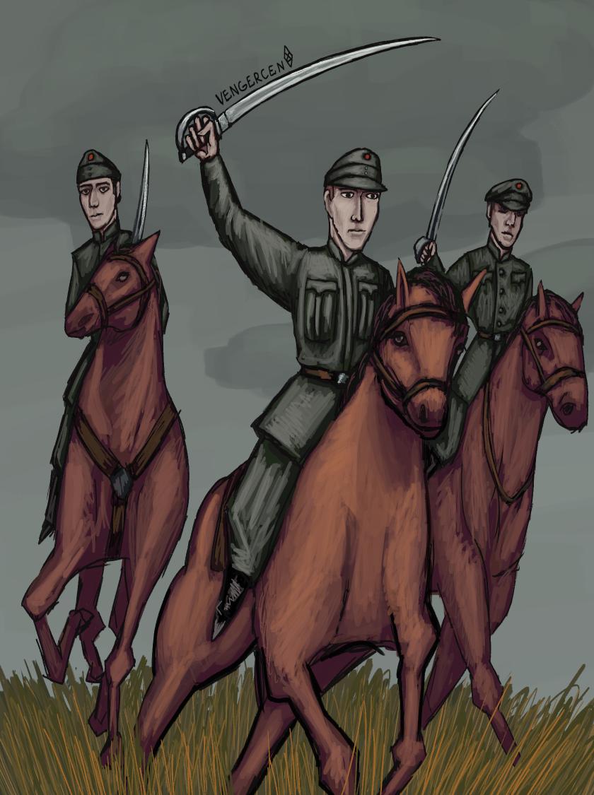 Vengercen's tweet photo. Charge of the Hungarian Red Cavalry, 1919 https://t.co/pfk51C8bvN
