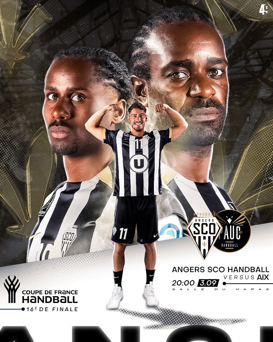 𝑳𝑨 𝑪𝑶𝑼𝑷𝑬 𝑫𝑬 𝑭𝑹𝑨𝑵𝑪𝑬 𝑨𝑼 𝑯𝑨𝑹𝑨𝑺 ! 🔥

🆚 @pauchandballofficiel
📆 Mercredi 3 septembre 
🕣 20h
📍 Salle du Haras
🎟️ Billetterie : billetterie-handball.angers-sco.fr/fr/evenement/1

SCO, Ensemble !
🎨 : @49design__

#SportAngers #AngersSCOHandball #TeamSCO#LaForceDuSCO #Proligue #LNH