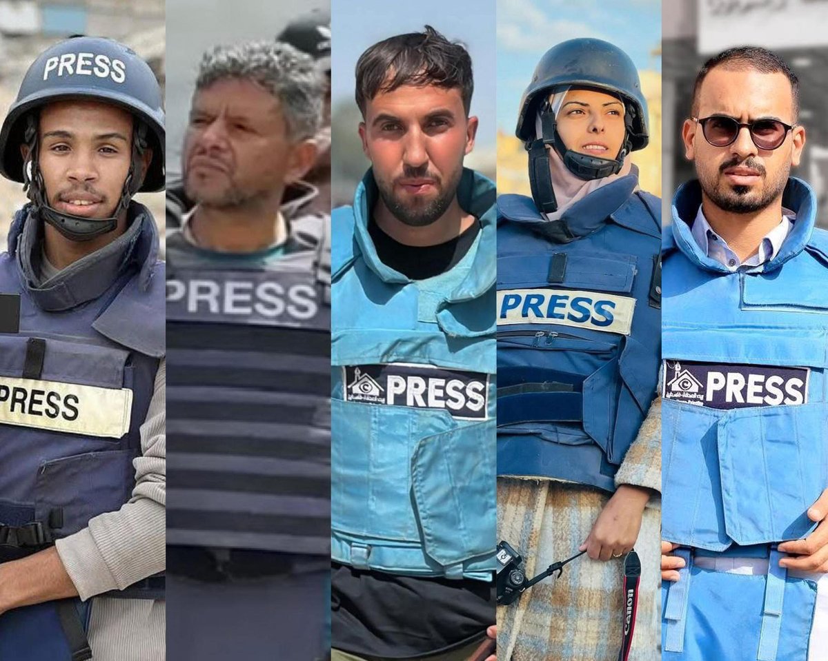 US Palestinian Community Network (@uspcn) on Twitter photo 15 Palestinians massacred on live TV in Gaza, including the 5 journalists below. This is on your hands <a href="/RepCasten/">Rep. Sean Casten</a>, <a href="/janschakowsky/">Jan Schakowsky</a>, <a href="/SenatorDurbin/">Senator Dick Durbin</a>, <a href="/SenDuckworth/">Tammy Duckworth</a>, <a href="/RepBillFoster/">Congressman Bill Foster</a>, <a href="/SenBooker/">Sen. Cory Booker</a>, <a href="/SenSchumer/">Chuck Schumer</a>. 15 Palestinians massacred on live TV in Gaza, including the 5 journalists below. This is on your hands <a href="/RepCasten/">Rep. Sean Casten</a>, <a href="/janschakowsky/">Jan Schakowsky</a>, <a href="/SenatorDurbin/">Senator Dick Durbin</a>, <a href="/SenDuckworth/">Tammy Duckworth</a>, <a href="/RepBillFoster/">Congressman Bill Foster</a>, <a href="/SenBooker/">Sen. Cory Booker</a>, <a href="/SenSchumer/">Chuck Schumer</a>.