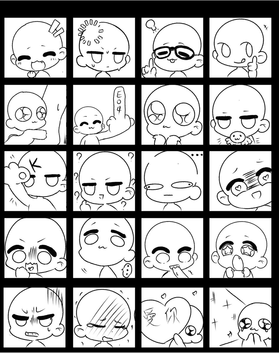 #抽獎 #擴散希望  #貼圖 

很莫名其妙的就畫了20個貼圖模板 嗯 抽一個當全圖的模特😇

抽獎資格:
1.轉發此貼文+按讚
2.追隨我的推特

也可以直接委託喔！！！ 
委託價格：1000$（可商用）

9/9截止~歡迎參加抽獎~